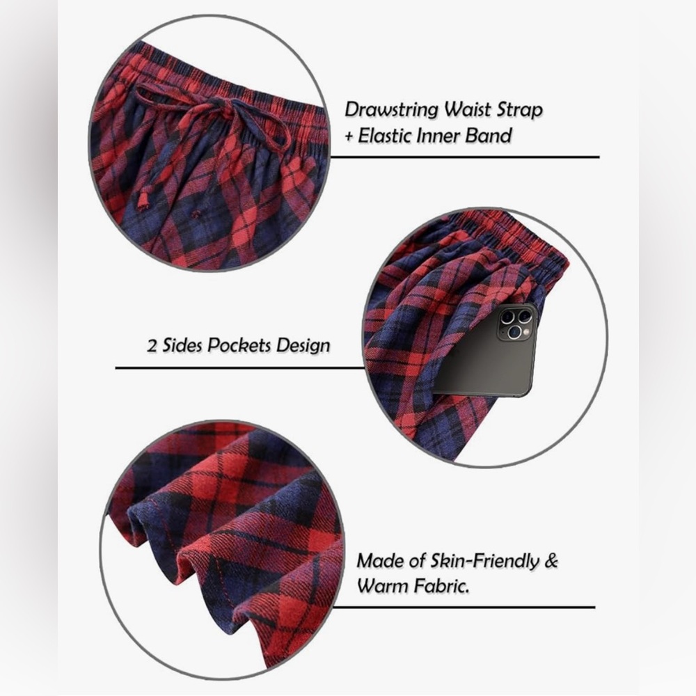 Plus Size 4X Red Plaid Tartan Midi Skirt with Pockets - Picture 7 of 8